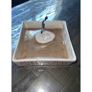 Rae Dunn “MERRY XMAS” “JOY” Napkin Holder NEW